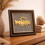 7 Horses Pyrite Frame for Vaastu
