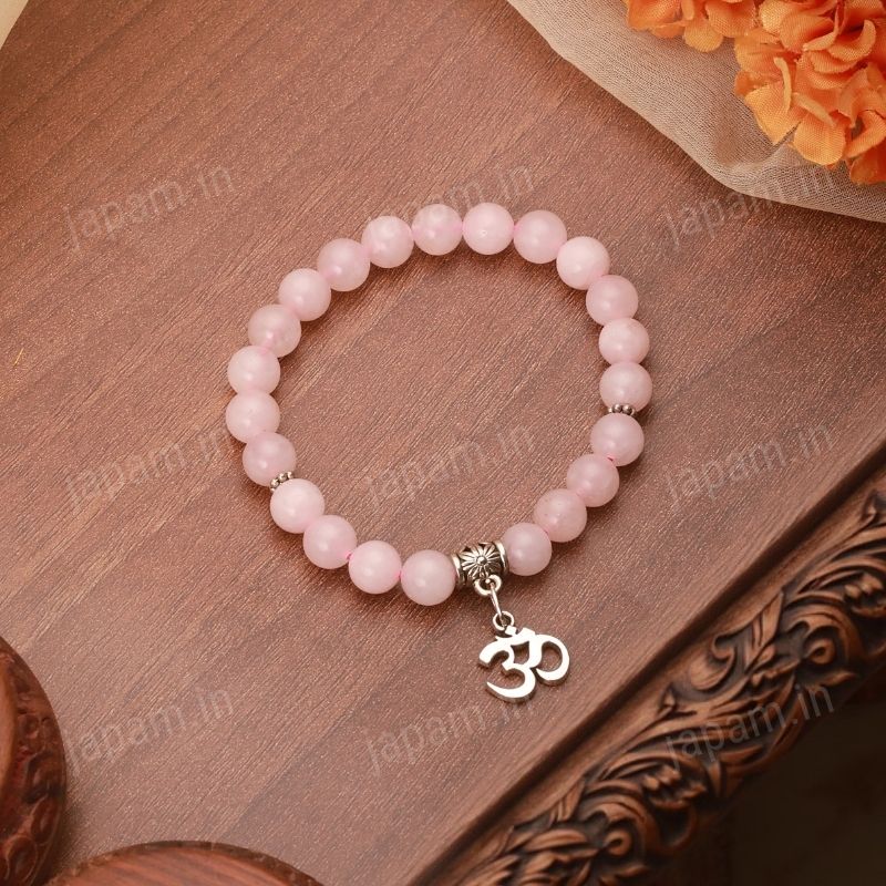 1_bd6454d5-4b5a-4578-8164-8dd0d702d14c.jpg Rose Quartz Om Band - Image 1