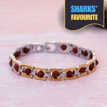 Gold Plated DuoTone Rudraksha Bracelet