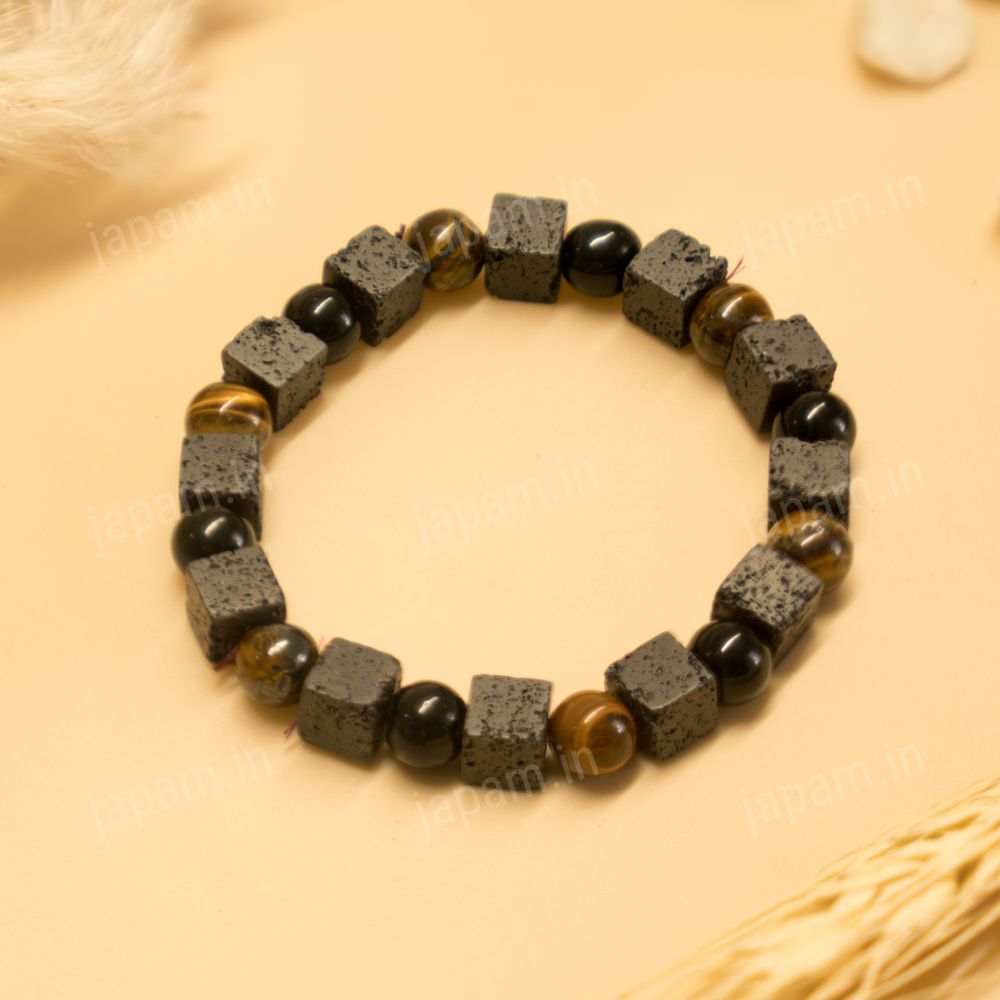 Website_Watermark_Images_6.jpg Tri-Energy Fusion Band with Tiger Eye, Black Onyx & Lava Beads - Image 1