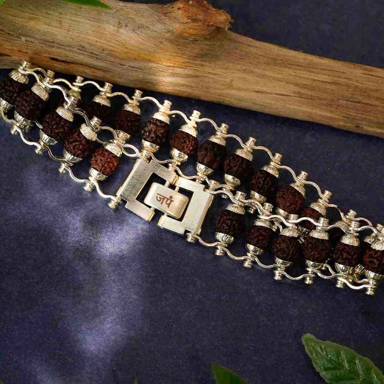 WhatsAppImage2024-05-20at12.18.03_11zon.jpg Silver Plated Modern Rudraksha Bracelet - Image 1